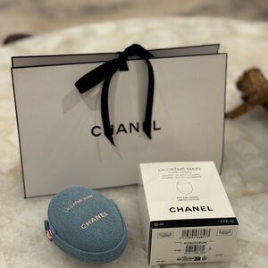 CHANEL La Crème Main with Elegant Blue Pouch